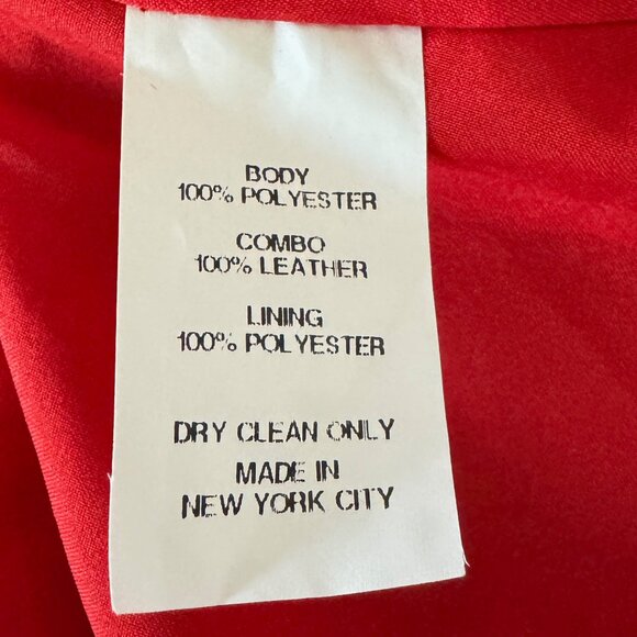 Hunter Bell Sleeveless Peplum, Leather Trim Top, Size 8 - Picture 9 of 10